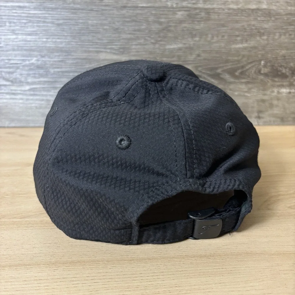 River Course Hat Cap Strap Back Black Embroidered Golf Titleist Performance Mens